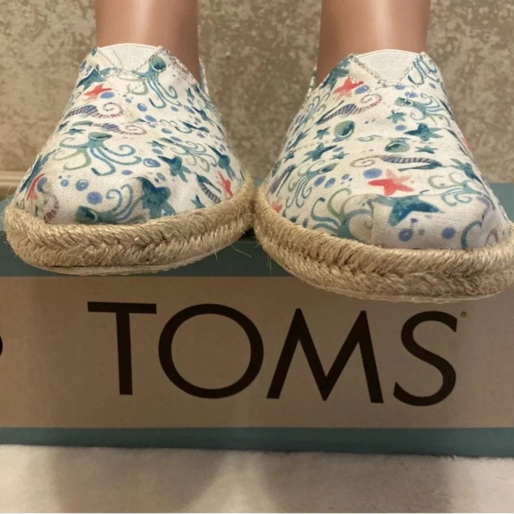 Toms Multicolor Seahorse Sea Life Print